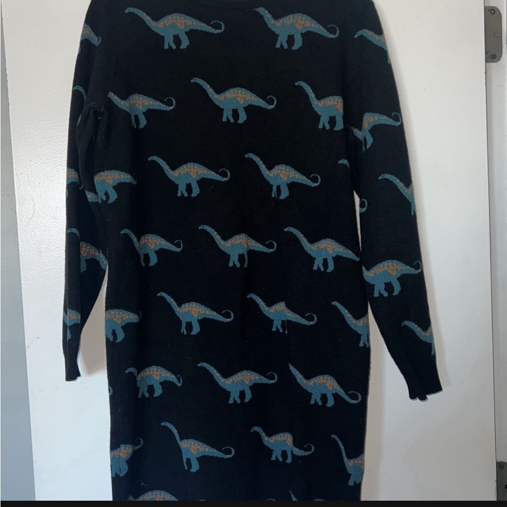 Dinosaur sweater dress